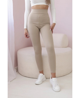 Rebrované legíny MOCHA