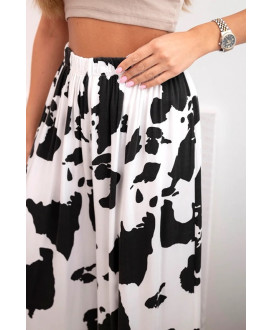 Dámske viskózové nohavice so širokými...