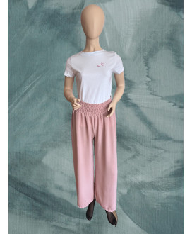 Široké nohavice s vysokým pásom