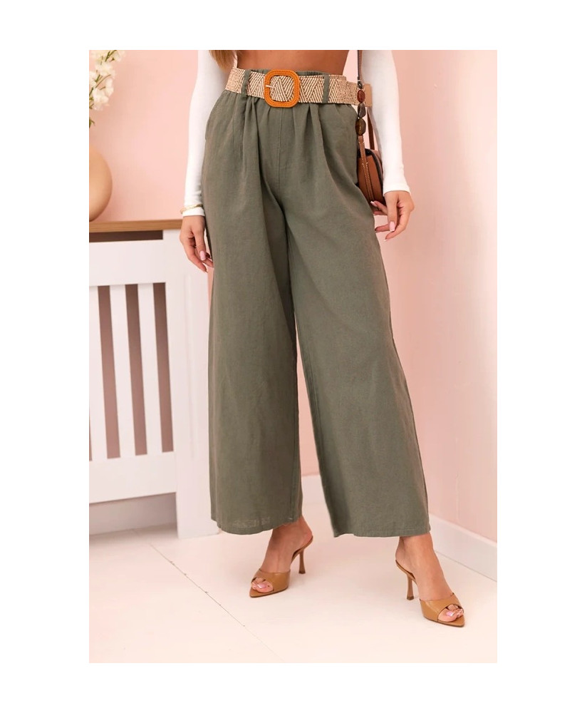 Dámske ľanové nohavice