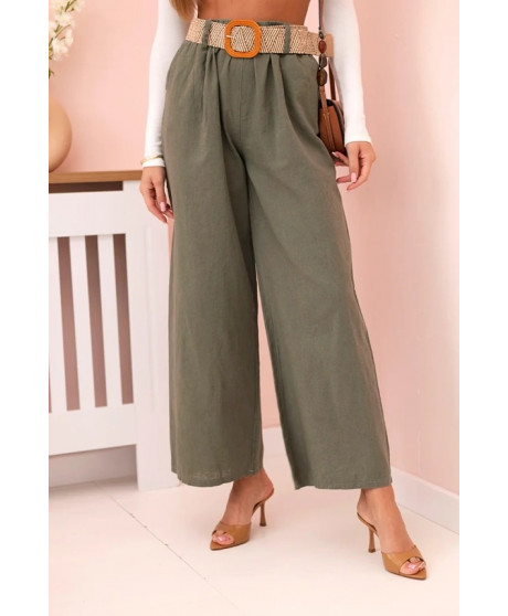 Dámske ľanové nohavice