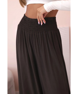 Dámske viskózové nohavice s elastickým pásom