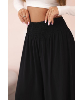 Dámske viskózové nohavice s elastickým pásom