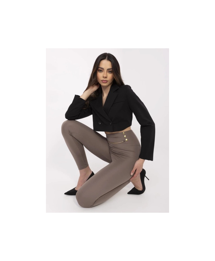 Legíny s vysokým ozdobným pásom