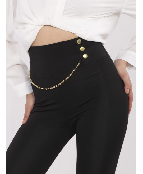 Legíny s vysokým ozdobným pásom