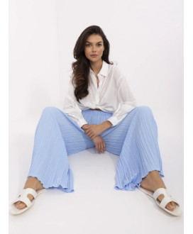 Dámske široké nohavice s gumou v páse