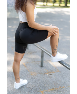 Rebrované cyklolegíny s vysokým pásom