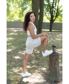 Push up hladké  cyklolegíny s vysokým pásom