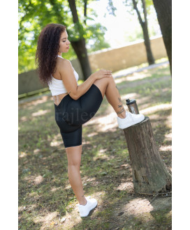 Push up hladké  cyklolegíny s vysokým pásom