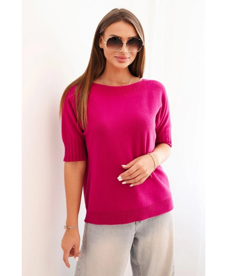 Dámsky sveter z viskózy s krátkym rukávom SAMANTHA