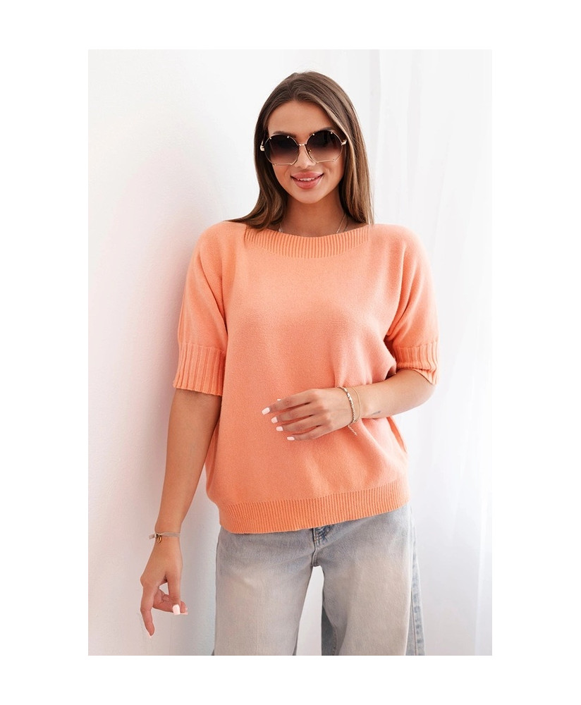 Dámsky sveter z viskózy s krátkym rukávom SAMANTHA