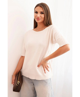Dámsky sveter z viskózy s krátkym rukávom SAMANTHA