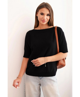 Dámsky sveter z viskózy s krátkym rukávom SAMANTHA