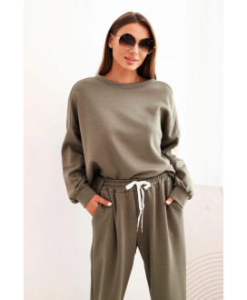 Dámsky komplet s voľnou mikinou a nohavicami s nápisom LOVE