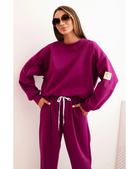 Dámsky komplet s voľnou mikinou a nohavicami s nápisom LOVE