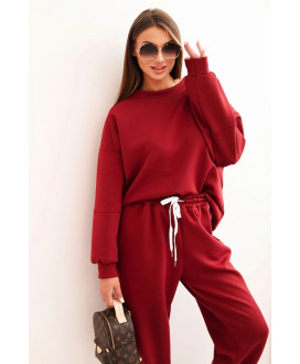 Dámsky komplet s voľnou mikinou a nohavicami s nápisom LOVE