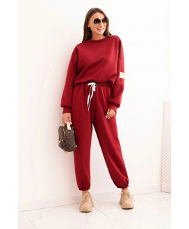 Dámsky komplet s voľnou mikinou a nohavicami s nápisom LOVE