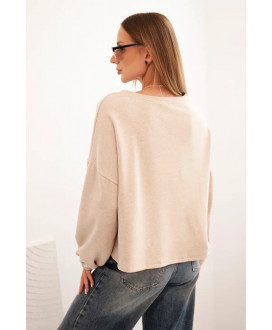 Dámska mikina s ozdobným zakončením