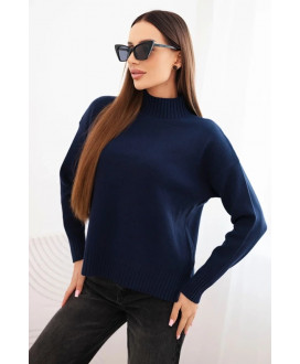 Dámsky sveter s polovičným golierom