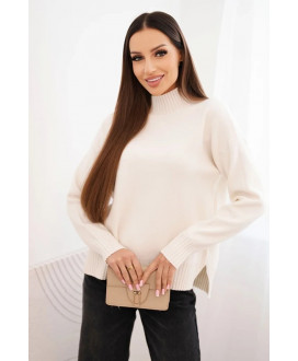 Dámsky sveter s polovičným golierom