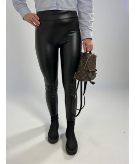 Zateplené formujúce kožené legíny