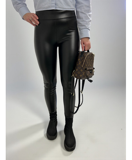 Zateplené formujúce kožené legíny