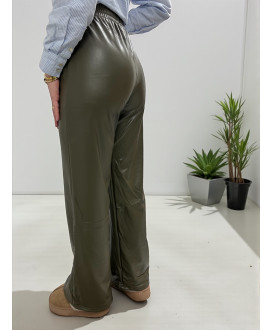 Kožené zateplené nohavice