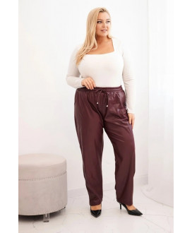Dámske zateplené nohavice PLUS SIZE