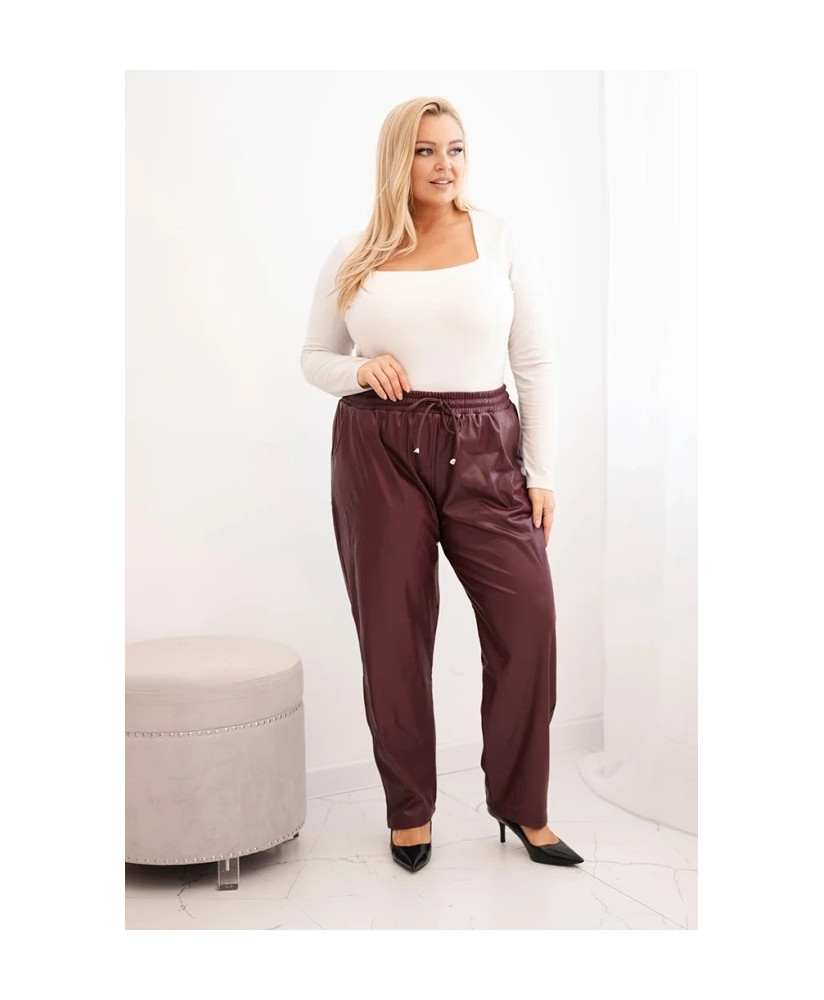 Dámske zateplené nohavice PLUS SIZE