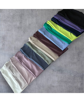 Rebrované nezateplené legíny s vysokým pásom