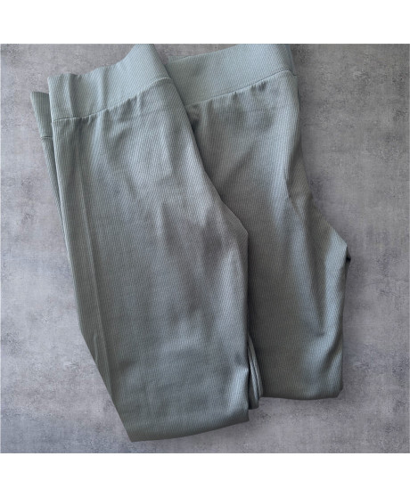 Rebrované nezateplené legíny s vysokým pásom