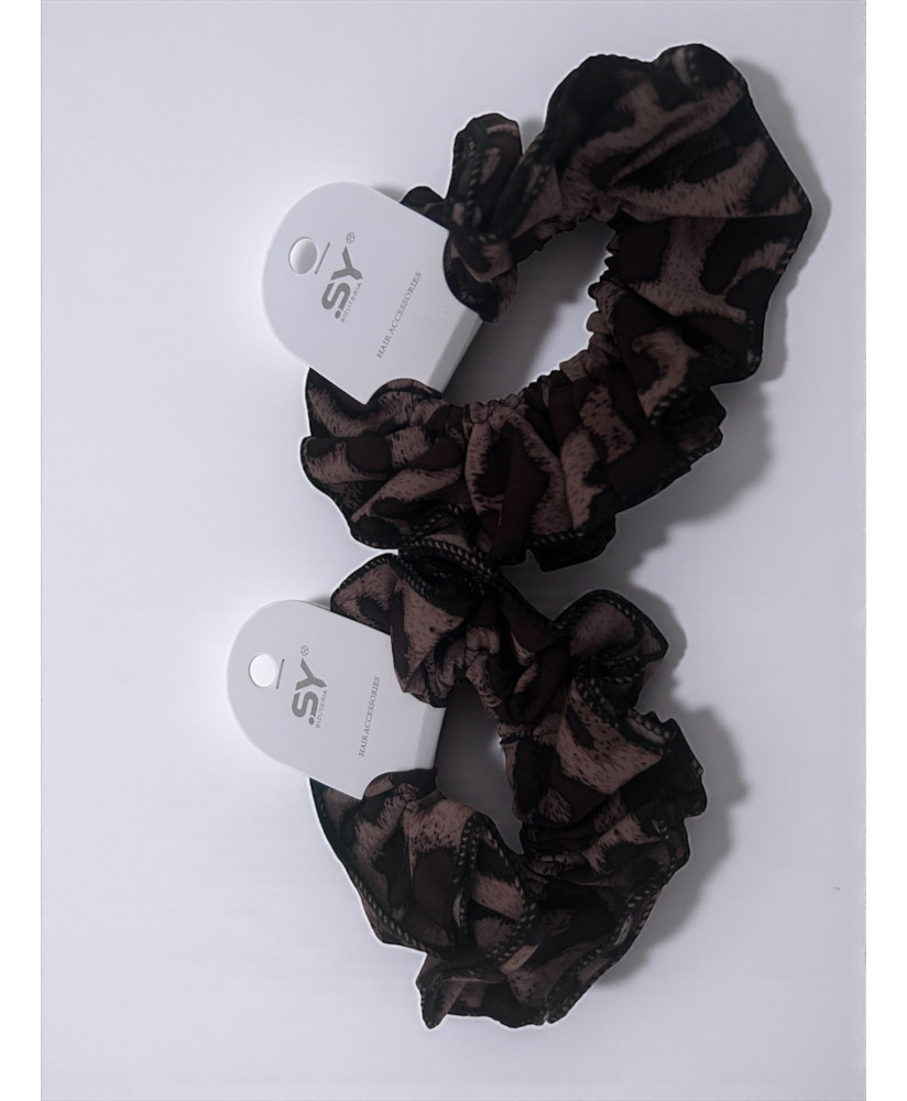 Dámske leopardie gumičky do vlasov