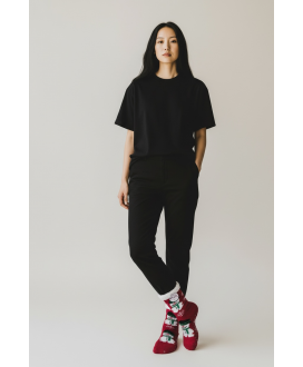 Teplé dámske ponožky s vianočným motívom