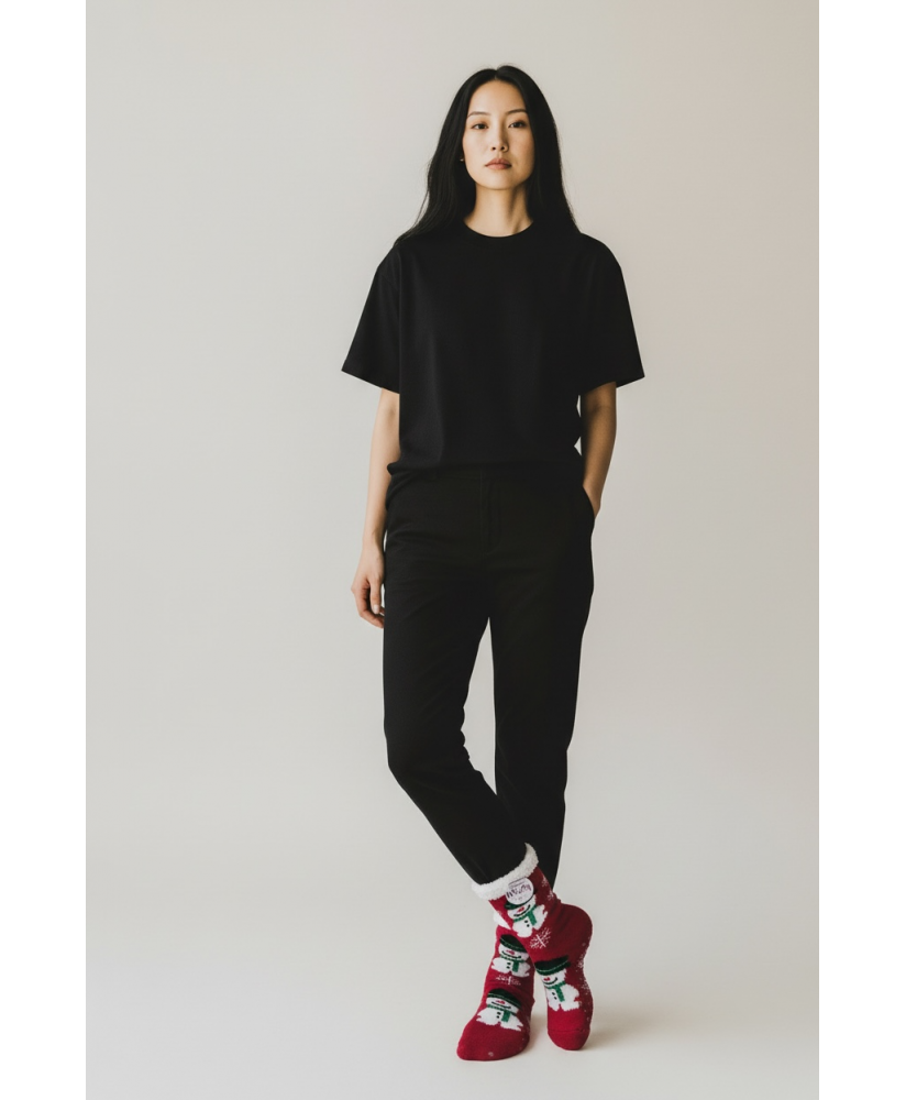 Teplé dámske ponožky s vianočným motívom