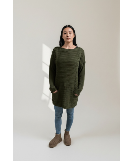 Dámsky dlhý svetrík