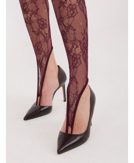 Luxusné dámske čipkované legíny