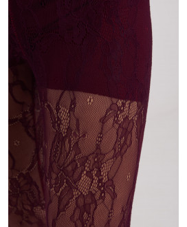 Luxusné dámske čipkované legíny
