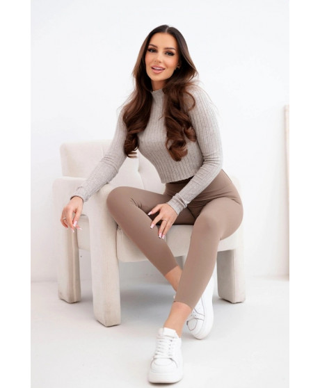 Dámske legíny s extra vysokým a elastickým  pásom