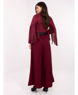 Dámske elegantné nohavice  s opaskom