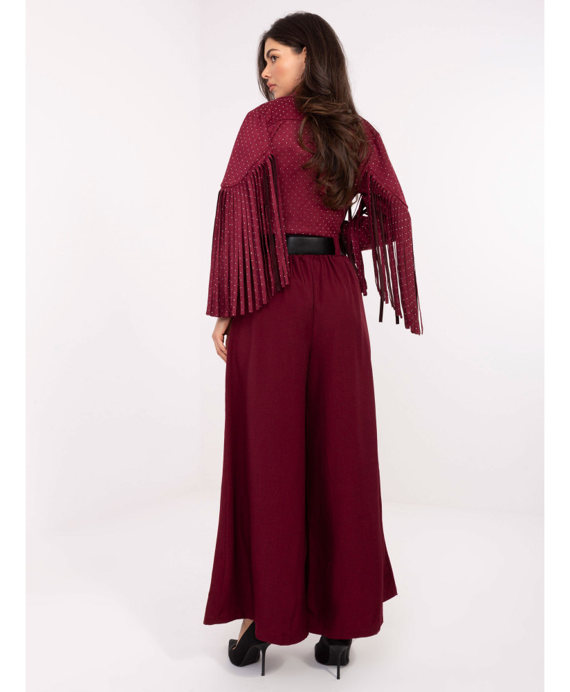 Dámske elegantné nohavice  s opaskom