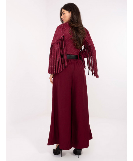 Dámske elegantné nohavice  s opaskom