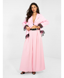 Dámske elegantné nohavice  s opaskom