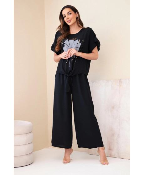 Dámsky viskózový komplet s blúzkou