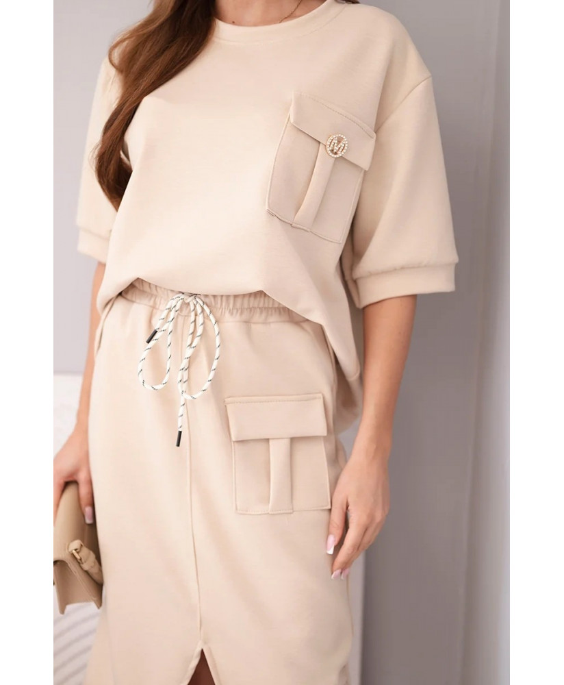 Dámsky komplet s mini sukňou