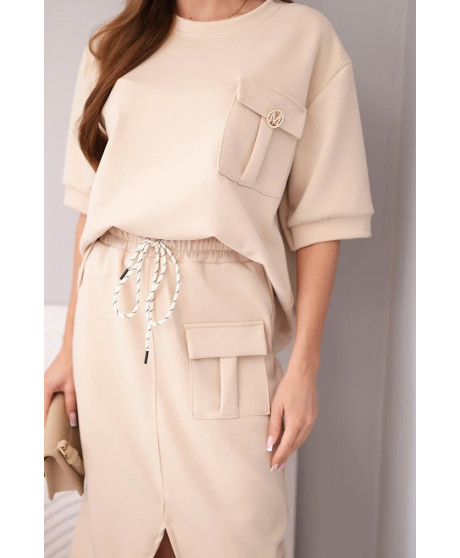 Dámsky komplet s mini sukňou