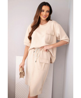 Dámsky komplet s mini sukňou