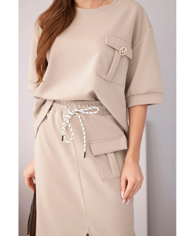 Dámsky komplet s mini sukňou