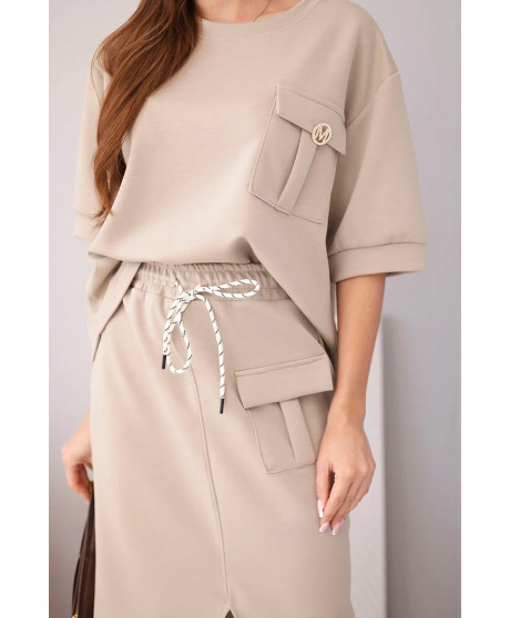 Dámsky komplet s mini sukňou