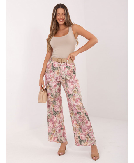 Dámske nohavice s opaskom