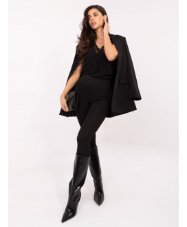 Rebrované legíny s vysokým pásom